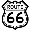  Route 66 matrica 20cm x 20cm