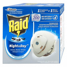  Rovarírtó elektromos készülék szúnyogirtó RAID Night&amp;Day illatmentes elektromos állatriasztó