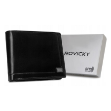  Rovicky Férfi Bőr Pénztárca -CPR-2020-BAR-6460 BL- Fekete- pénztárca