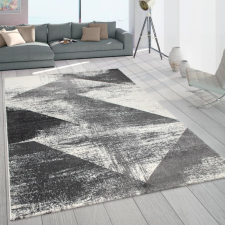 Rövid szálú szőnyeg geometriai kialakítású - sötétszürke 80x150 cm lakástextília
