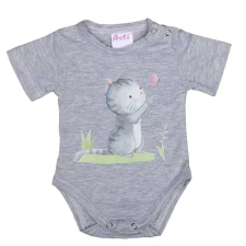 Rövid ujjú baba body cuki Cica mintával (74) kombidressz, body