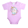  Rövid ujjú baba body cuki Unikornis mintával