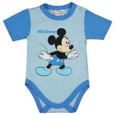 Rövid ujjú baba body Mickey egér mintával kék kombidressz, body