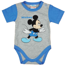 Rövid ujjú baba body Mickey egér mintával szürke kombidressz, body