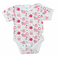 Rövid ujjú dupla patentos baba body kombidressz, body