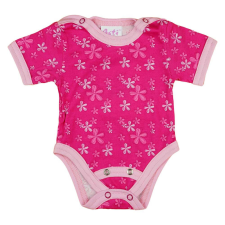 Rövid ujjú dupla patentos baba body kombidressz, body
