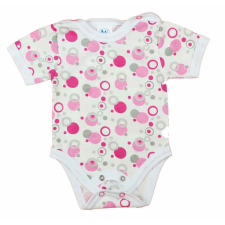 Rövid ujjú dupla patentos baba body kombidressz, body