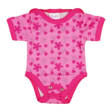 Rövid ujjú dupla patentos baba body kombidressz, body