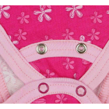 Rövid ujjú dupla patentos baba body kombidressz, body