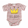 Rövid ujjú dupla patentos " Big Boss" feliratú baba body