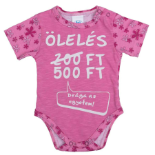  Rövid ujjú feliratos baba body kombidressz, body