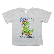  Rövid ujjú fiú póló dinoszauruszos mintával