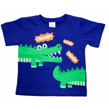  Rövid ujjú fiú póló Krokodil mintával babapóló, ing
