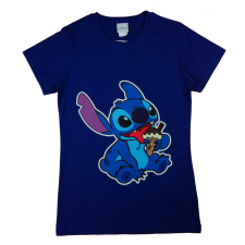 Rövid ujjú lányka póló Stitch mintával gyerek póló