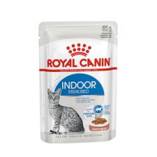 Royal Canin 12*85gr Indoor Sterilised szószban ( lakásban tartott ivartalanított macskáknak) macskaeledel