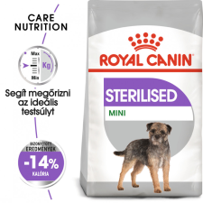 Royal Canin Mini Sterilised 3kg-száraz táp ivartalanított felnőtt kutyáknak kutyaeledel