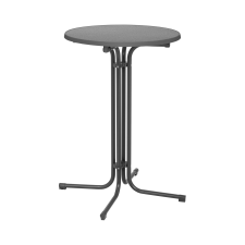 ROYAL CATERING Bárasztal - Ø 70 cm - összecsukható - szürke bútor
