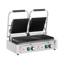 ROYAL CATERING Dupla Kontakt grill - 3600 W - bordázott grillsütő