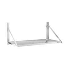 ROYAL CATERING Fali polc - összecsukható - 100 x 45 cm - 40 kg - rozsdamentes acél bútor