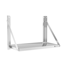 ROYAL CATERING Fali polc - összecsukható - 60 x 30 cm - 40 kg - rozsdamentes acél bútor