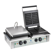 ROYAL CATERING Gofrisütő - 1 x 2000 Watt - szögletes - 2.0 gofrisütő