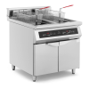 ROYAL CATERING Indukciós fritőz - 2 x 30 l - 60–190 °C - Royal Catering