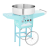 ROYAL CATERING Vattacukor készítő gép kocsival- 52 cm - 1.200 W - türkizkék