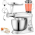 Royalty Line ® Konyhai Robotgép 1900 W - Konyhai mixer 7 sebességfokozattal + LED, habverővel / dagasztókampóval / keverőkarral / serpenyőkaparóval, fröccsenés elleni védelemmel és 6,5 literes rozsdamentes acél keverőtálal és extra tartozékokkal -...