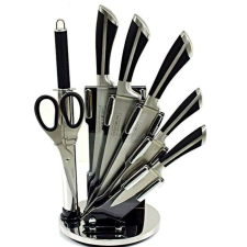 Royalty Line Royalty Line Késkészlet Tartóval Fekete 8db-os kés és bárd