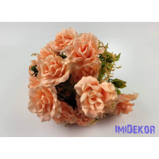 Rózsa 18 ágú selyemvirág csokor 45 cm - Rózsaszín dekoráció