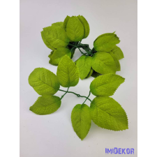  Rózsa levél 6 db levél/ág 16 cm - 104 dekorációs kellék