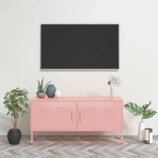  Rózsaszín acél TV-szekrény 105 x 35 x 50 cm bútor