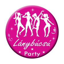  Rózsaszín-Fehér Lánybúcsú Party Kitűző party kellék