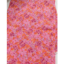  Rózsaszín mintás selyem maradék 140x180cm/Cikksz:1231821 méteráru