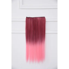  Rózsaszín Ombre Csatos Póthaj -- 60 cm póthaj