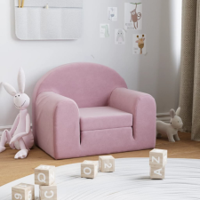  Rózsaszín puha plüss gyerek kanapéágy babaszoba szett