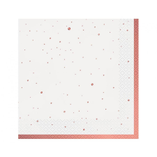Rózsaszín Rose Gold Celebrate szalvéta 20 db-os 33x33 cm party kellék
