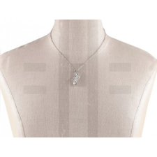  Rozsdamentes acél nyaklánc pillangó csiszolt kövekkel dekorációs kellék