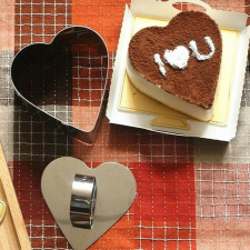 Rozsdamentes acél sütemény (Mousse) forma edény