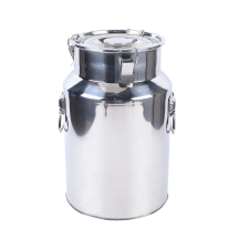  Rozsdamentes acél tejkanna, 18L kapacitás, szivárgásmentes kialakítás, Ezüst konyhai eszköz