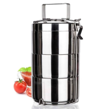  Rozsdamentes dupla-falu ételhordó 3 részes konyhai eszköz