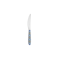 Rozsdamentes kés műanyag dekorborítású nyéllel, 22,5cm, Maiolica Blue tányér és evőeszköz