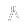  Rozsdamentes kétágú létra 5 + 5 fokos, 1.5 méteres magasságig - Profi munkahelyi eszköz