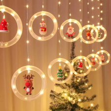 RPP Karácsonyi LED fényfüzér karácsonyi figurákkal, melegfehér, 3 méter karácsonyfa izzósor