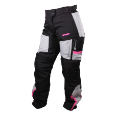 RSA EXO 2 női motoros nadrág fekete-szürke-rózsasín motoros nadrág