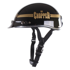 RSA Motoros sisak agysapka RSA Koponya fekete fényes bukósisak