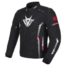 RSA Rider motoros kabát fekete-fehér-piros motoros kabát