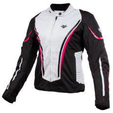 RSA Wasp női motoros kabát fekete-rózsaszín-fehér