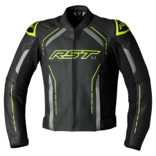 RST bőrdzseki S1 férfi - neonsárga motoros kabát