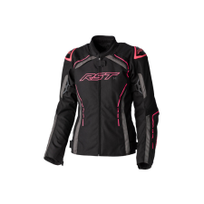 RST Női S1 CE Textil Dzseki - Fekete/Neon Rózsaszín Méret L motoros kabát